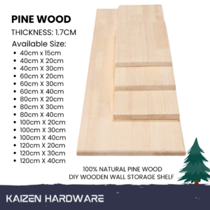1.7cm Thick Natural Pine Wood